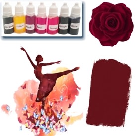 Resim Bordo Sabun Boyası 10 ml