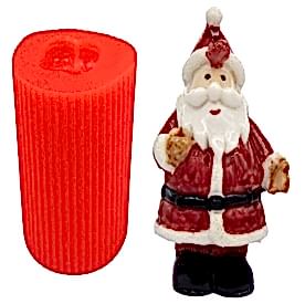 Resim Küçük Noel Baba Silikon Mum Kalıbı
