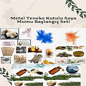 Resim Metal Teneke Kutulu Soya Mumu Başlangıç Seti