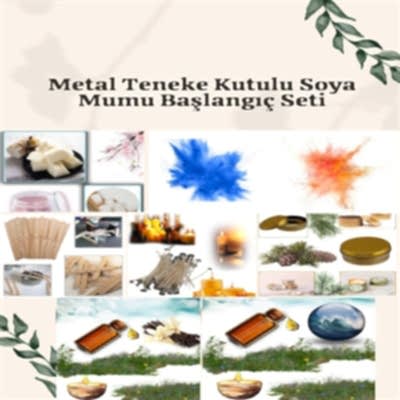 Resim Metal Teneke Kutulu Soya Mumu Başlangıç Seti